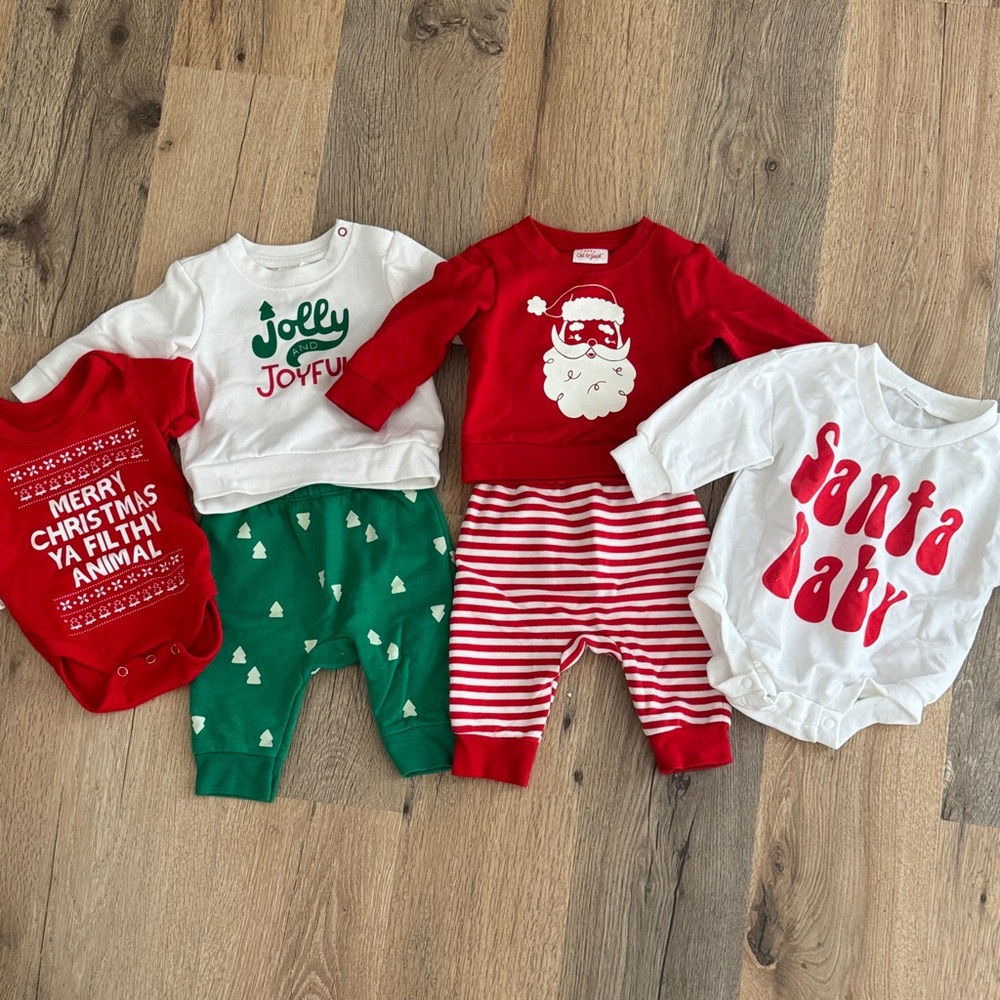 Christmas Outfits and Onesies for Babies